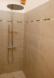 Italian shower detail